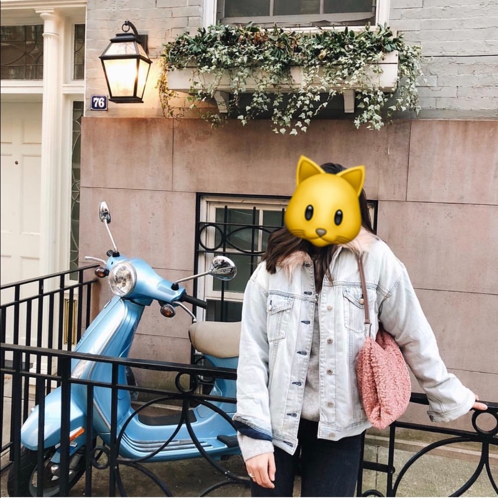 Jean jacket with faux